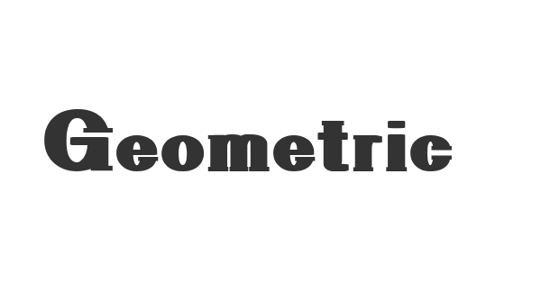 Geometric Serif PW font thumb